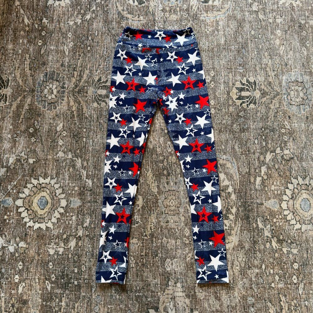 LulaRoe Patterned Leggings • size tween